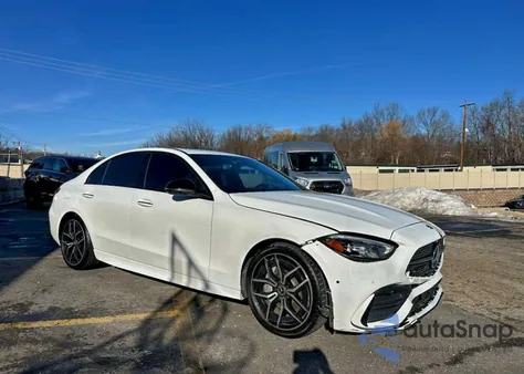 2022 Mercedes-Benz C 300 из США, поврежденный, VIN W1KAF4GB1NR067913
